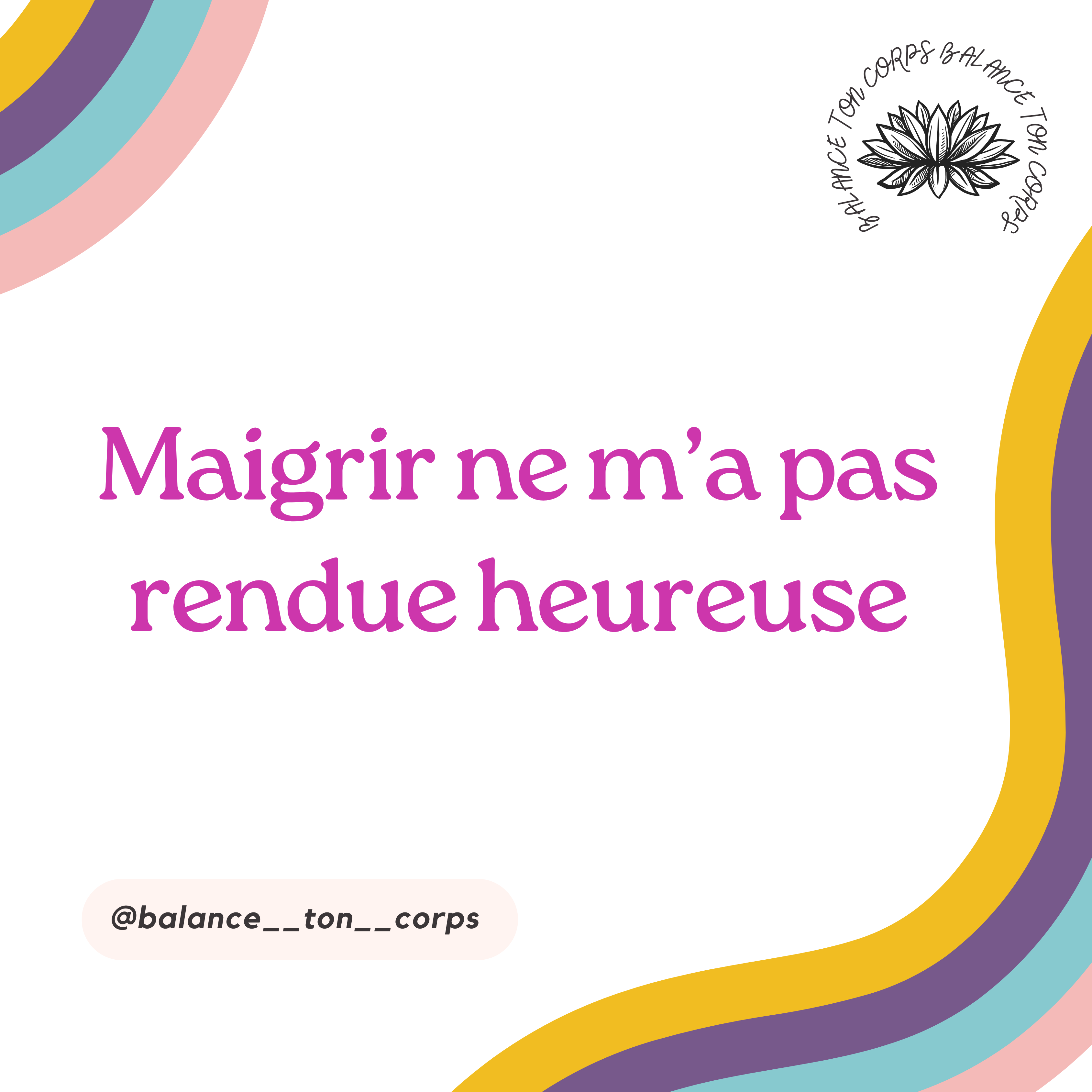 🙈 Maigrir ne m'a pas rendue heureuse 🙈